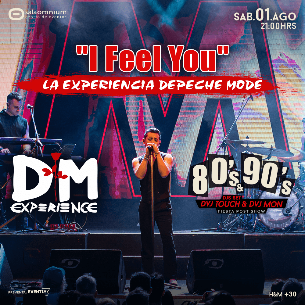 DM EXPERIENCE - Tributo DEPECHE MODE + Fiesta 80-90 - Sala Omnium image}